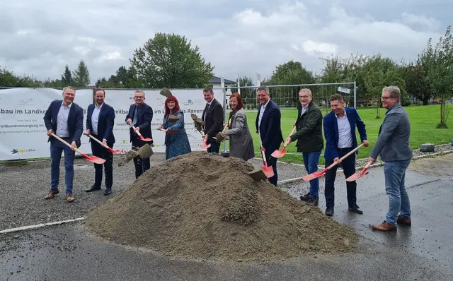 Spatenstich der Gemeinden Baindt und Fronreute